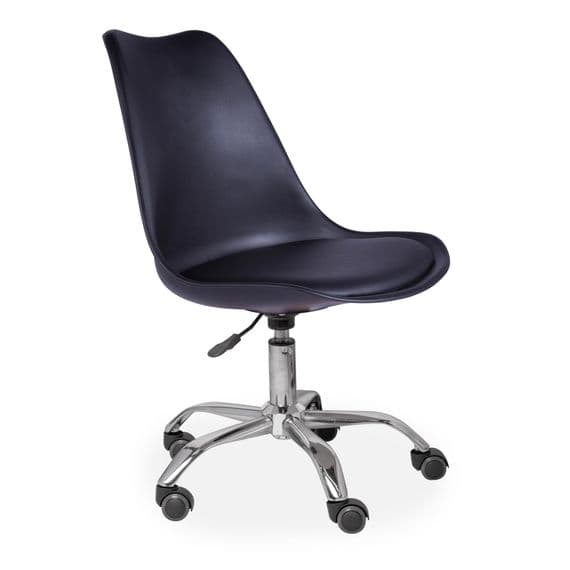 Tulip Office Chair, Black