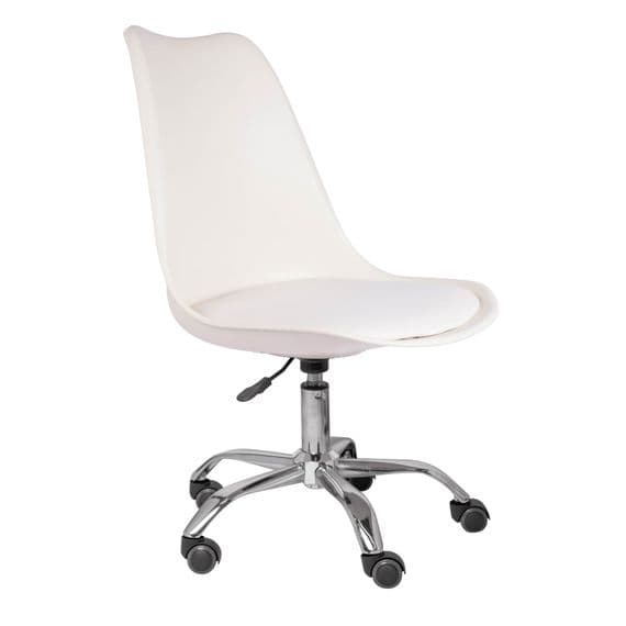 Tulip Office Chair, Cream