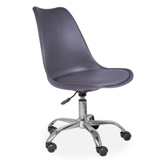 Tulip Office Chair, Deep Grey