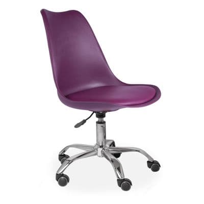 Tulip Office Chair, Purple
