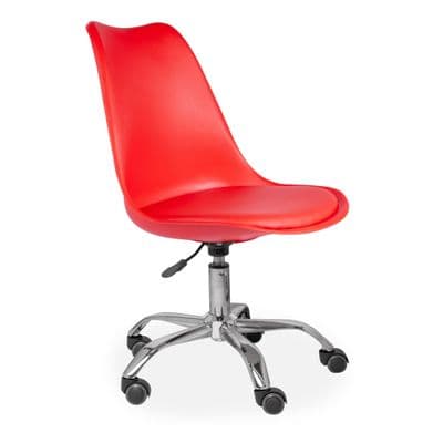 Tulip Office Chair, Red