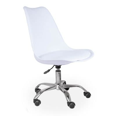 Tulip Office Chair, White