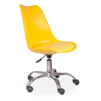 Tulip Office Chair, Yellow