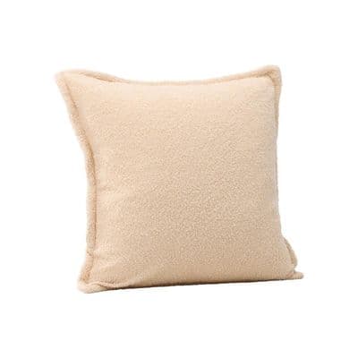 Tuva Cushion Cover Teddy fur , White 60x60