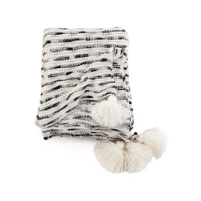 Unny Throw Acrylic ,Grey , 170x130