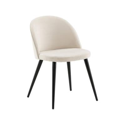 Velvet Matstol 2 pack , Beige