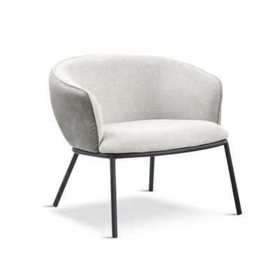 x1 Duke PU  Grey Lounge Chair