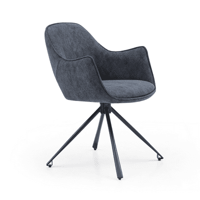 x2 Ioannis Pyramid Style Dining Chairs- Blue