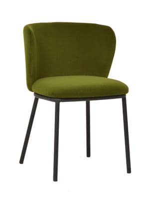 x2 Mandy Green Velvet Dining Chair