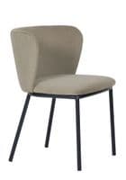 x2 Mandy Velvet Dining Chair Grey