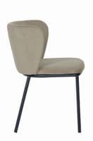 x2 Mandy Velvet Dining Chair Grey
