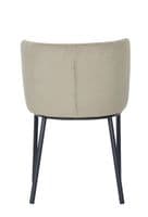 x2 Mandy Velvet Dining Chair Grey