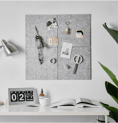 x2 Modern style Decoration Nordic Wall Message Board-Deep Grey