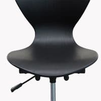 x2 SCM Swivel Office Chair with Adjustable Seat-Black