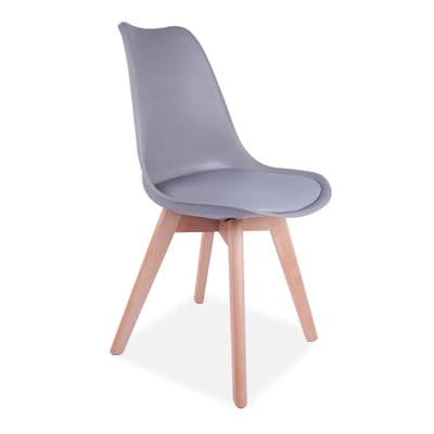 x4 ECN Light Grey Tulip Style Dining Chair (Standard)