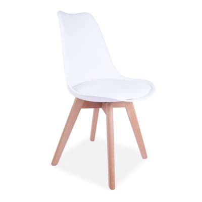 x4 ECN White Tulip Style Dining Chair (Premium)