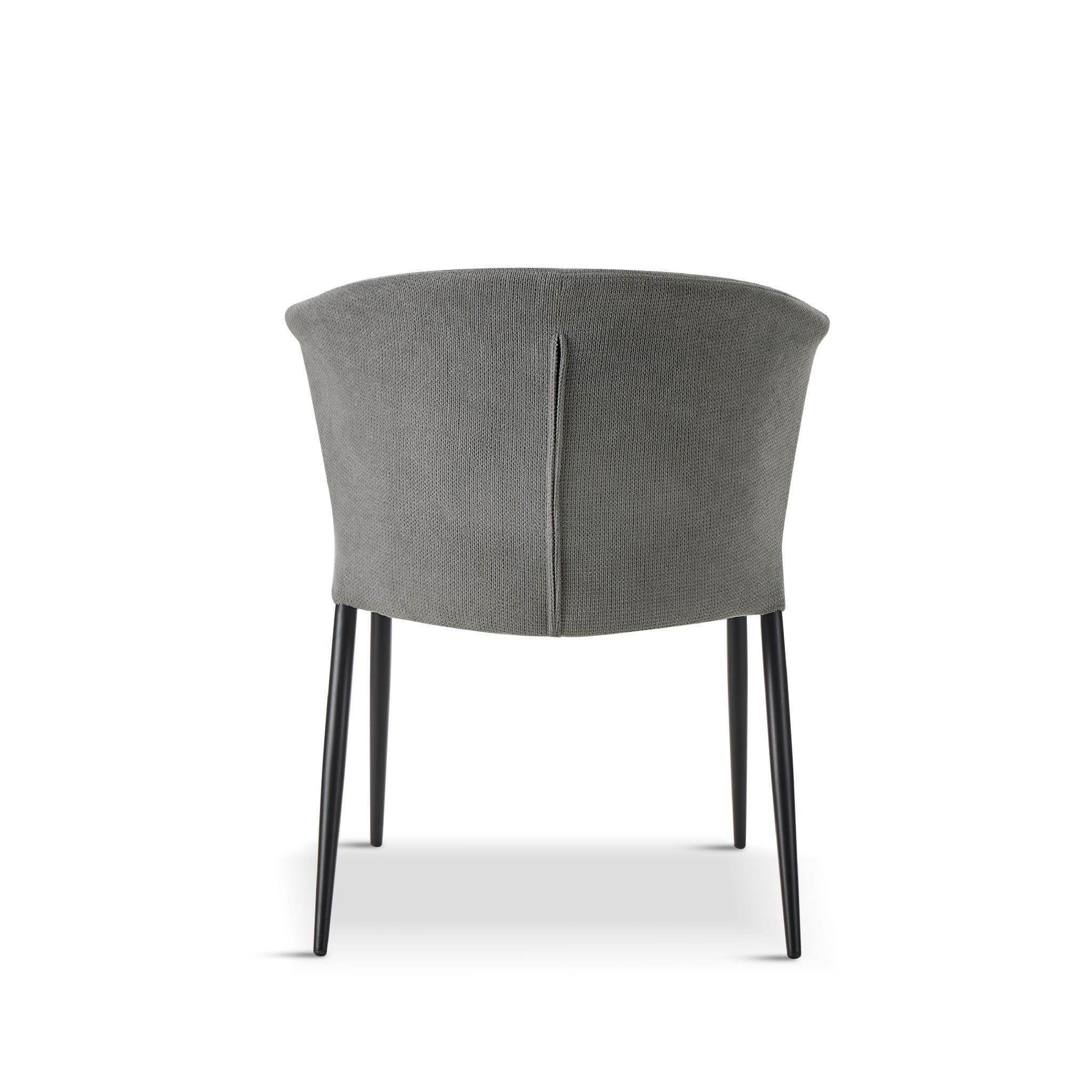 x4 MASON Deep Grey Fabric Dining Chair
