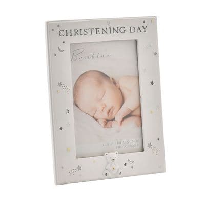 Bambino Christening Day Starry Resin  Photo Frame 4'x6' photo