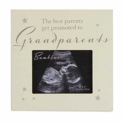 Bambino Cream Baby Scan Photo Picture Frame for Grandparents