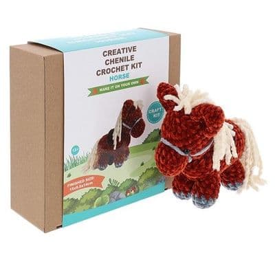 Creative Crochet Craft Kit for 12+ - Chenille Horse