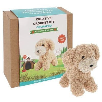 Creative Crochet Craft Kit for 12+ - Cockapoo Dog