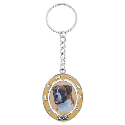 E S High Gloss Enamel Key Ring Spinning Centre- Boxer