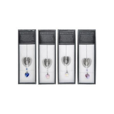 Equilibrium Hanging Crystal 3D Angel Wings Suncatcher Clear