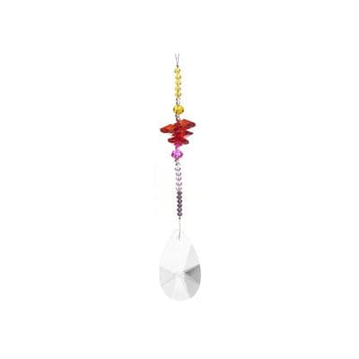 Hanging Crystal Suncatcher Rainbow Maker Suncatcher - Teardrop Red