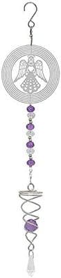Lesser & Pavey Angel Design Caged Crystal Wind Spinner and Suncatcher