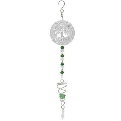 Lesser & Pavey Large Tree of life Design Crystal Wind Spinner and Suncatcher