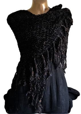 MVL Designs Graphite - A Soft Lightweight Triangular Shawl