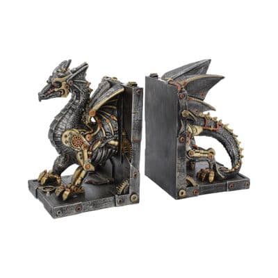 Nemesis Now Dracus Machina Dragon Bookends 27cm