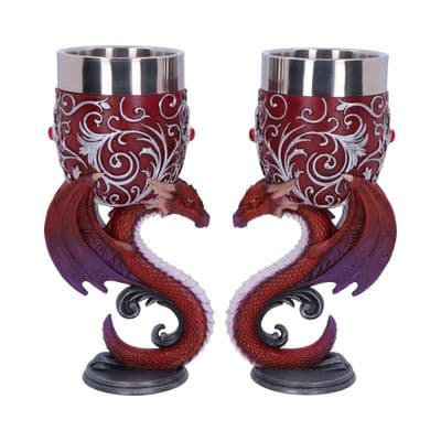 Nemesis Now Dragons Devotion Goblets 18.5cm (Set of 2)