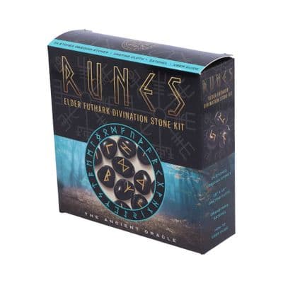 Nemesis Now Runes Elder Futhark Divination Stone Kit