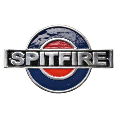 RAF High  Quality Cast Aluminium Plaque -  Spitfire