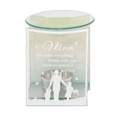 Reflections of the Heart glass Oil Burner for Mum