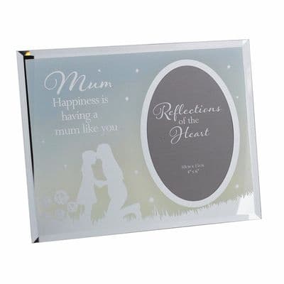 Reflections of the Heart Mirror Photo Frames Mother with Sentiment Script