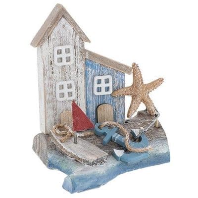 Sandy Bay Standing Two Houses Medium Ornament