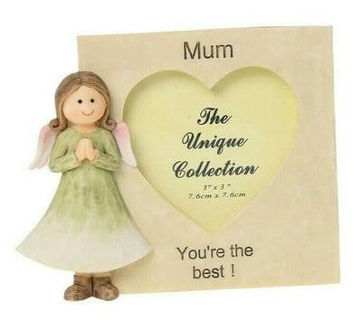 Shudehill Giftware Angelic Thoughts Sentiment Mums Figure Photoframe