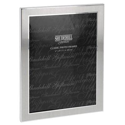 Shudehill Giftware Plain Satin Silver Sentiment Photo Frame 8