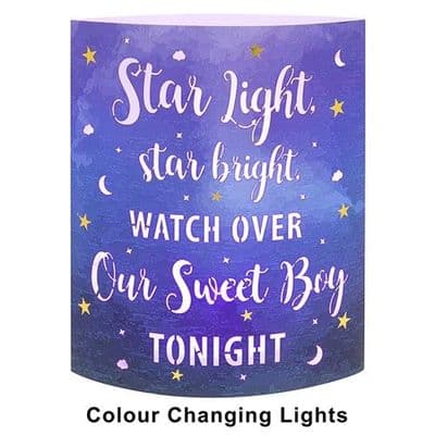 Shudehill Giftware Starlight Lantern - Colour Changing LED Light - Star light, Star bright Blue