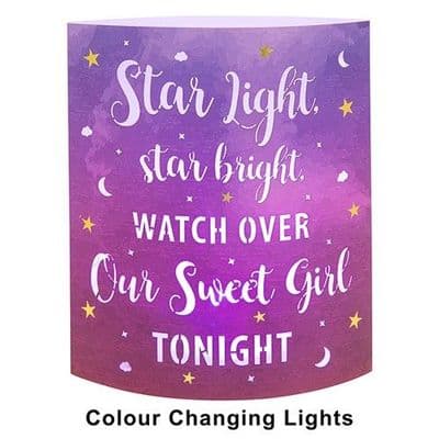 Shudehill Giftware Starlight Lantern - Colour Changing LED Light - Star light, Star bright Pink