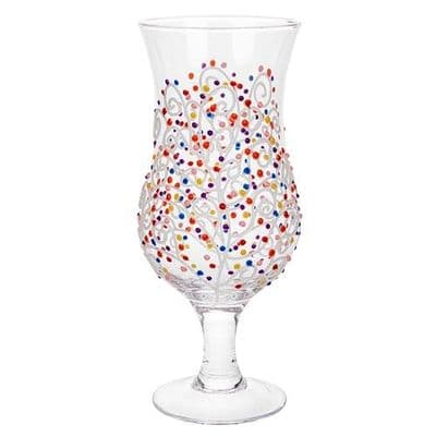 Sunny By Sue Hand Painted Cocktail Glass - SS109 Candy