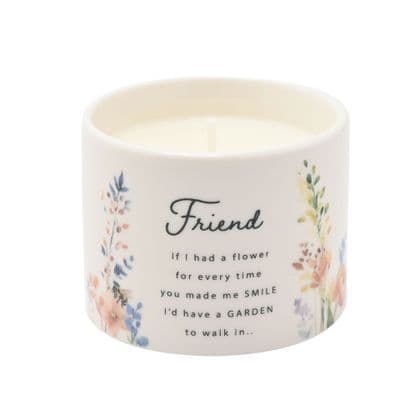 The Cottage Garden Floral Ceramic Candle 100g - Friend