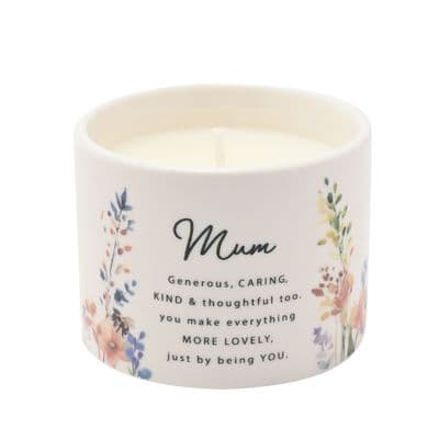 The Cottage Garden Floral Ceramic Candle 100g -Mum