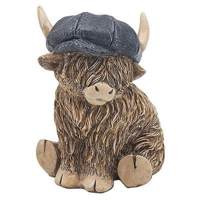 The Leonardo Collection Happy Highland Cow Flat Cap