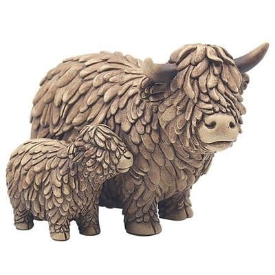 The Leonardo Collection Hughie Highland Cow & Calf Standing