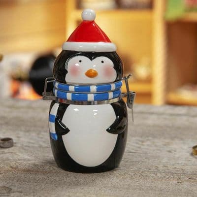 The Novelties Co. Novelty Xmas Earthenware Jar  Penguin
