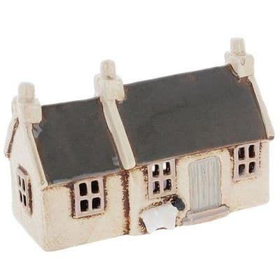 Village Pottery  Croft House Slate Roof Tealight Candle Holder
