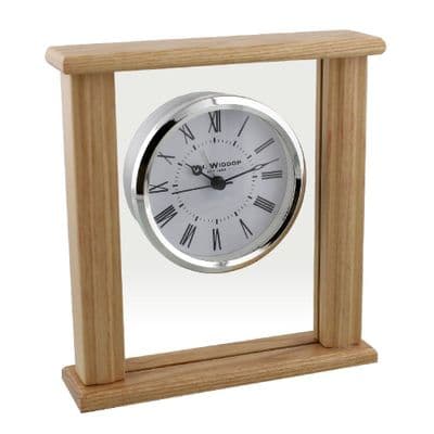 William Widdop®  Wooden Glass Bezel Mantel Clock